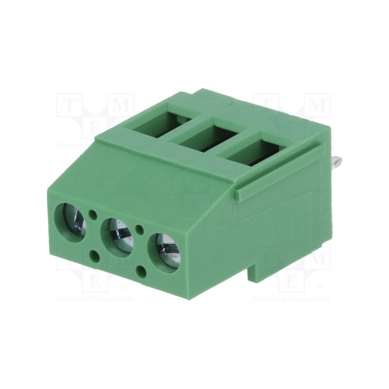 1 pcs x DEGSON ELECTRONICS - DG129-5.0-03P-14 - PCB terminal block, angled 90°, 5mm, ways: 3, on PCBs, 2.5mm2, 20A