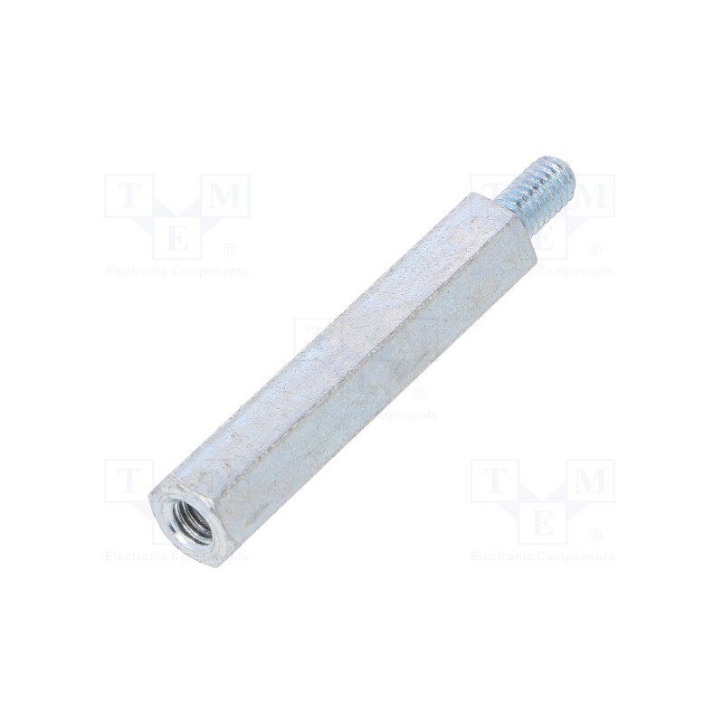 10 pcs x DREMEC - 226X35 - Screwed spacer sleeve, 35mm, Int.thread: M4, Ext.thread: M4, steel