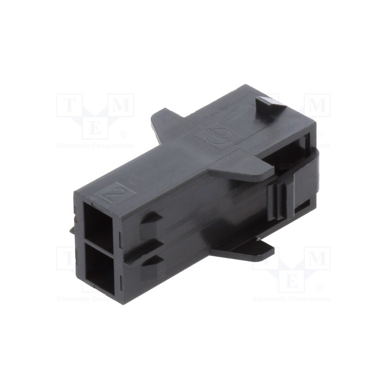 1 pcs x MOLEX - 105411-1102 - Plug, wire-wire, male, Mega-Fit, 5.7mm, PIN: 2, UL94V-0, Layout: 1x2