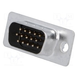 1 pcs x MH CONNECTORS - MHHDS15-M-T-B-S - D-Sub HD, PIN: 15, plug, male, for cable, soldering