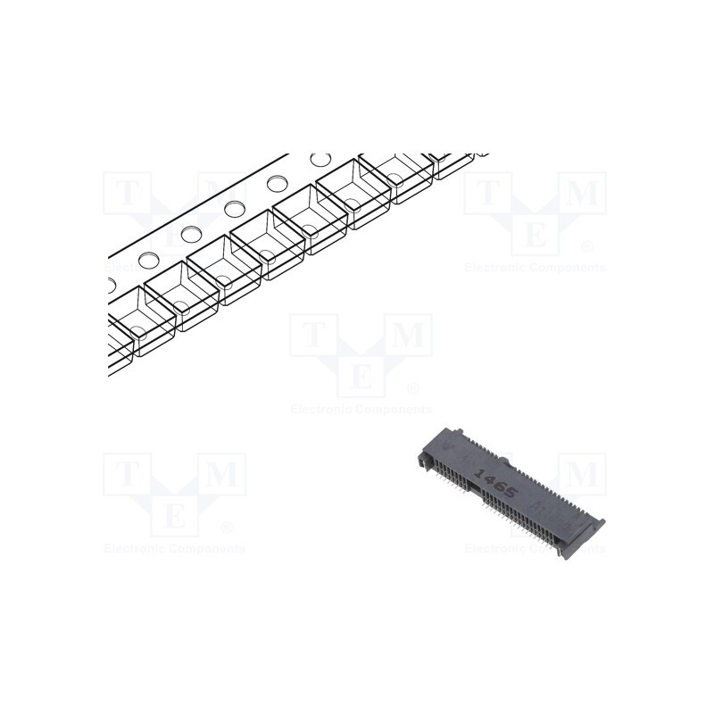 1 pcs x ATTEND - 119A-40A00-R02 - Connector: PCI Express mini, horizontal, SMT, gold-plated, PIN: 52