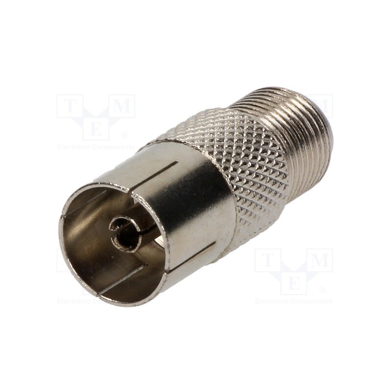 1 pcs x TELESTE - EF-322 - Adapter, F socket,coaxial 9.5mm socket