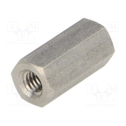 10 pcs x DREMEC - 146X15 - Screwed spacer sleeve, 15mm, Int.thread: M4, hexagonal