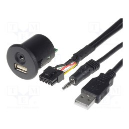 1 pcs x PER.PIC. - C0004 USB - USB/AUX adapter, Fiat Punto 2005-&gt,, 0.9m