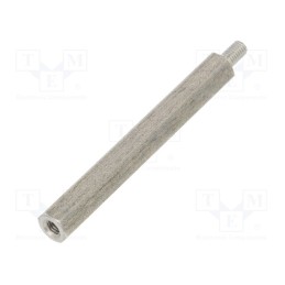 10 pcs x DREMEC - 244X45 - Screwed spacer sleeve, 45mm, Int.thread: M3, Ext.thread: M3