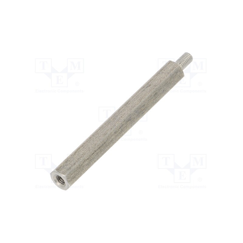 10 pcs x DREMEC - 244X45 - Screwed spacer sleeve, 45mm, Int.thread: M3, Ext.thread: M3