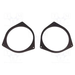 1 set x BASSER - DMAUDI10 - Spacer ring, MDF, 165mm, Audi, impregnated, 2pcs.