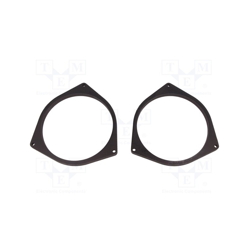 1 set x BASSER - DMAUDI10 - Spacer ring, MDF, 165mm, Audi, impregnated, 2pcs.