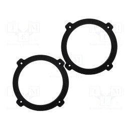 1 set x BASSER - DMCHEV01 - Spacer ring, MDF, 165mm, Chevrolet, impregnated, 2pcs.