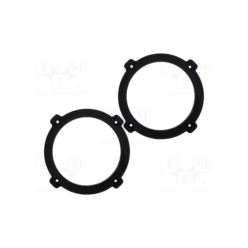 1 set x BASSER - DMCHEV01 - Spacer ring, MDF, 165mm, Chevrolet, impregnated, 2pcs.