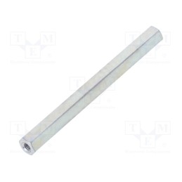 10 pcs x DREMEC - 125X65 - Screwed spacer sleeve, 65mm, Int.thread: M3, hexagonal, steel