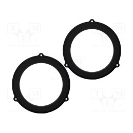 1 set x BASSER - DMAUDI04 - Spacer ring, MDF, 165mm, Audi, impregnated, 2pcs.