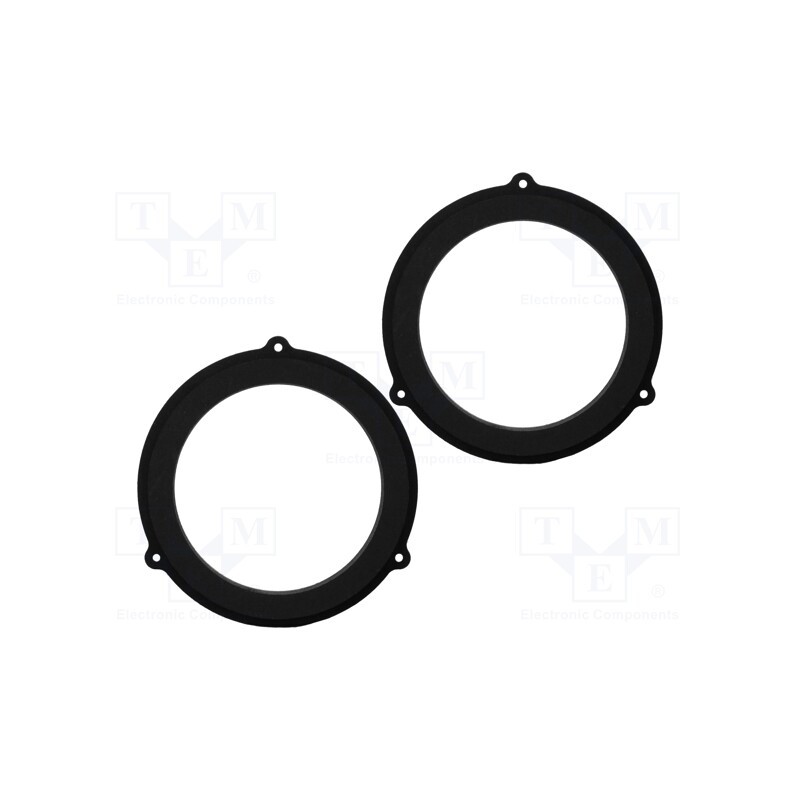 1 set x BASSER - DMAUDI04 - Spacer ring, MDF, 165mm, Audi, impregnated, 2pcs.