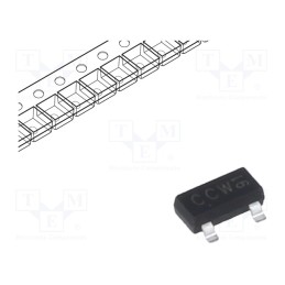 5 pcs x NEXPERIA - TL431QDBZR,215 - IC: voltage reference source, 2.495V, ±2%, SOT23, , 100mA