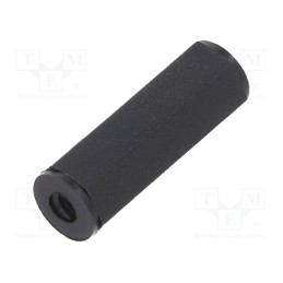 10 pcs x DREMEC - 181X15 - Screwed spacer sleeve, hexagonal, polyamide, M2, L: 15mm, black