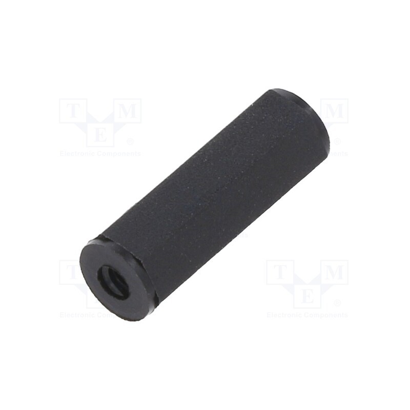 10 pcs x DREMEC - 181X15 - Screwed spacer sleeve, hexagonal, polyamide, M2, L: 15mm, black