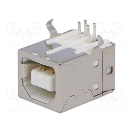 1 pcs x CONNFLY - DS1099-WN0 - Socket, USB B, THT, angled 90°