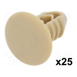1 pcg x ROMIX - 10070 - Trim clip, 25pcs, Alfa Romeo,Fiat,Lancia, L: 19mm, polyamide
