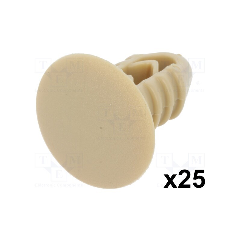 1 pcg x ROMIX - 10070 - Trim clip, 25pcs, Alfa Romeo,Fiat,Lancia, L: 19mm, polyamide