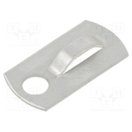 1000 pcs x PANDUIT - MBMS-S10-MY - Holder, screw, aluminium, natural, Tie width: 2.5÷4.8mm, Ht: 3.6mm