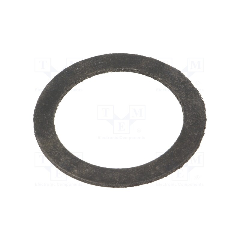 10 pcs x HELLERMANNTYTON - 166-50509 - Gasket, chloroprene, Thk: 1.5mm, Øint: 14.7mm, Øout: 24mm, PG9, black