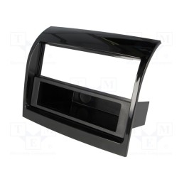 1 pcs x PER.PIC. - MA26020 - Radio frame, Citroën,Fiat,Peugeot, 2 DIN, black gloss