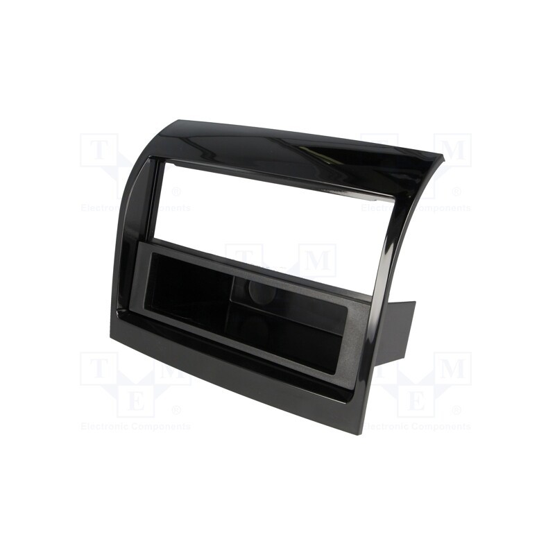 1 pcs x PER.PIC. - MA26020 - Radio frame, Citroën,Fiat,Peugeot, 2 DIN, black gloss