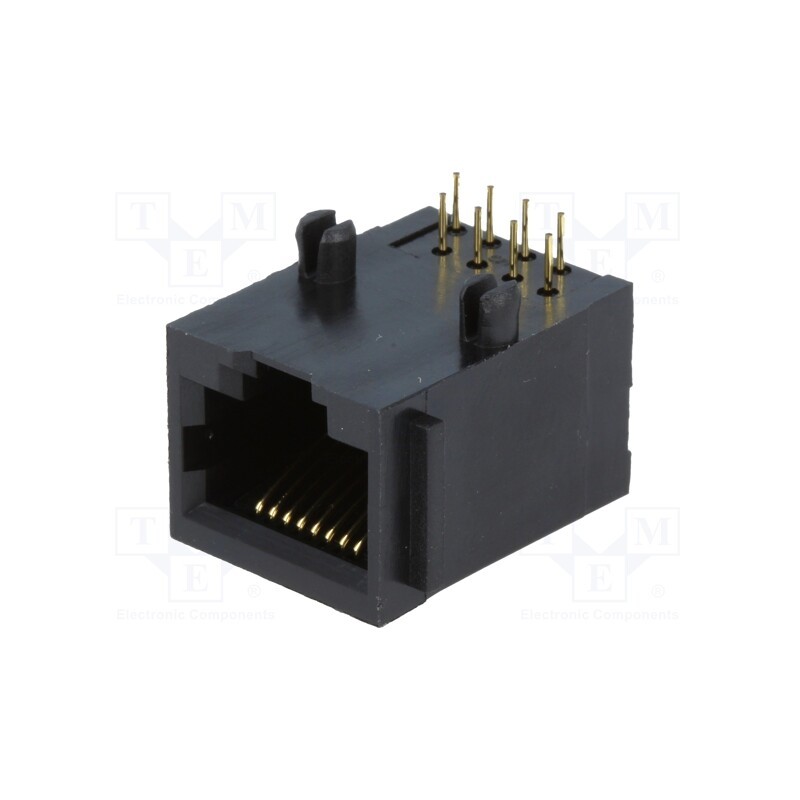 1 pcs x ADAM TECH - MTJ-88GX1-A - Socket, RJ45, PIN: 8, Layout: 8p8c, THT, angled 90°