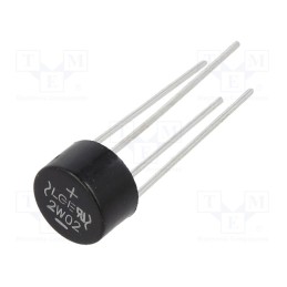 5 pcs x LUGUANG ELECTRONIC - 2W02 - Bridge rectifier: single-phase, Urmax: 200V, If: 2A, Ifsm: 50A, WOM