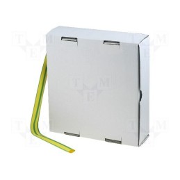 1 rol x CYG/KTG - CB-HFT(2X) 12.7 BOX YG - Heat shrink sleeve, glueless, 2: 1, 12.7mm, yellow-green