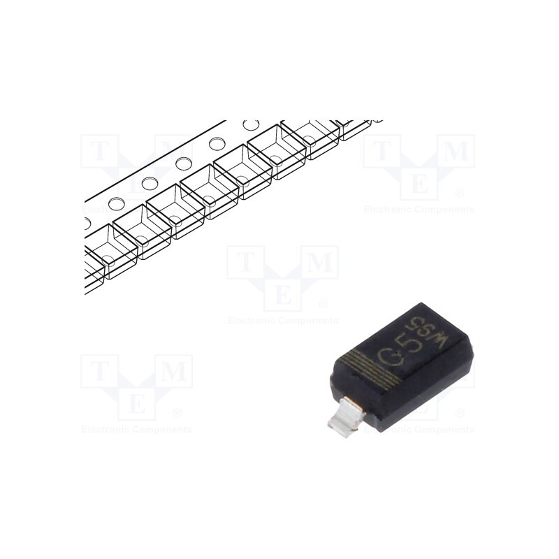 5 pcs x NEXPERIA - PMEG4010EGWX - Diode: Schottky rectifying, SMD, 40V, 1A, SOD123,