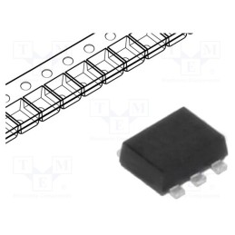 5 pcs x NEXPERIA - PESD5V0L5UV,115 - Diode: TVS array, 6.8V, 2.5A, 25W, SOT666, Features: ESD protection