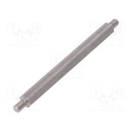 10 pcs x DREMEC - 448X80 - Screwed spacer sleeve, 80mm, Ext.thread: M5, hexagonal