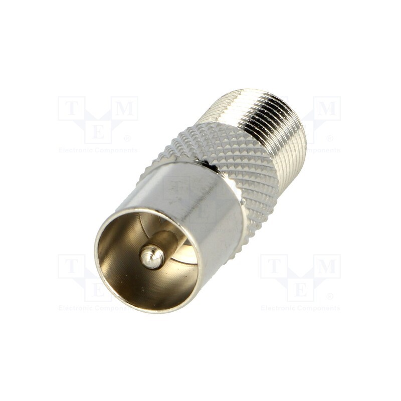 1 pcs x TELESTE - EF-312 - Adapter, F socket,coaxial 9.5mm plug