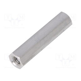 10 pcs x DREMEC - 138X35 - Screwed spacer sleeve, 35mm, Int.thread: M5, hexagonal, aluminium
