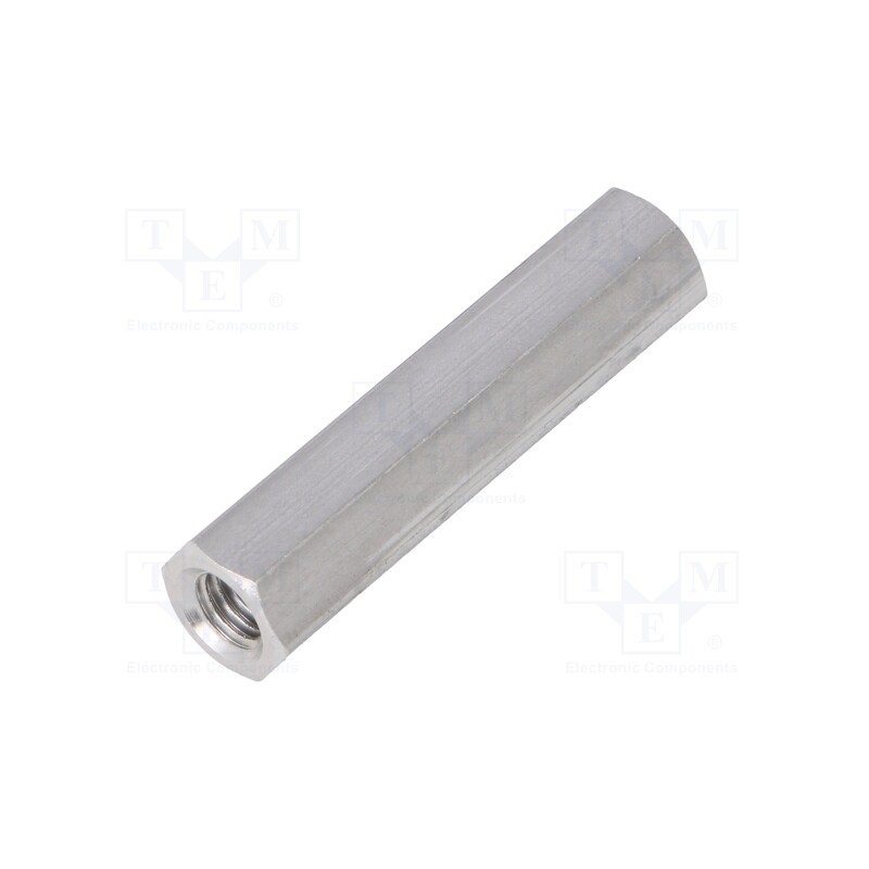 10 pcs x DREMEC - 138X35 - Screwed spacer sleeve, 35mm, Int.thread: M5, hexagonal, aluminium