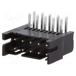 1 pcs x HIROSE - DF11-10DP-2DS(24) - Socket, PCB-cable/PCB, male, DF11, 2mm, PIN: 10, THT, on PCBs, tinned