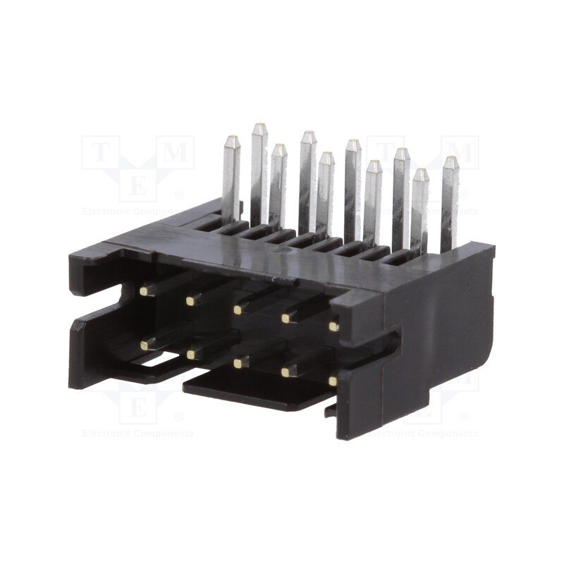 1 pcs x HIROSE - DF11-10DP-2DS(24) - Socket, PCB-cable/PCB, male, DF11, 2mm, PIN: 10, THT, on PCBs, tinned