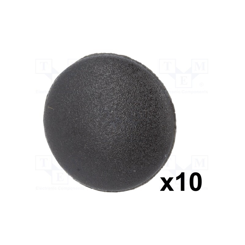 1 pcg x ROMIX - 10145 - Gasket clip, 10pcs, Fiat, OEM: 7768047, L: 10.6mm, polyamide, black