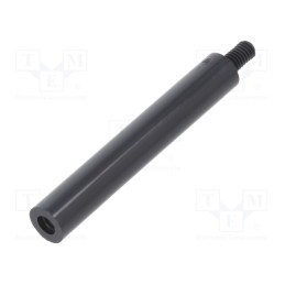 10 pcs x DREMEC - 287RDX50 - Screwed spacer sleeve, cylindrical, polyamide, M4, M4, 50mm, black