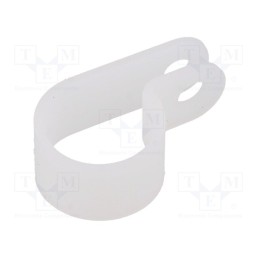 1000 pcs x HELLERMANNTYTON - 211-60089 - Fixing clamp, Cable P-clips, ØBundle : 14mm, W: 10mm, polyamide