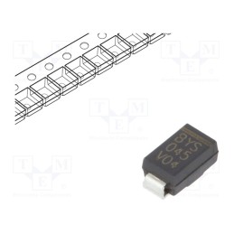 5 pcs x VISHAY - BYS10-45-E3/TR - Diode: Schottky rectifying, SMD, 45V, 1.5A, SMA,