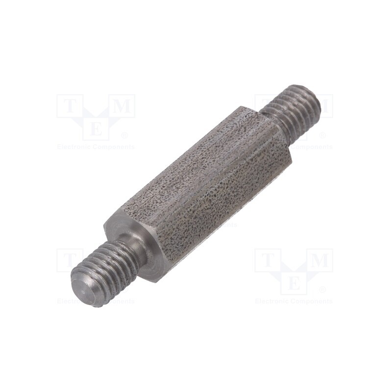 10 pcs x DREMEC - 448X20 - Screwed spacer sleeve, 20mm, Ext.thread: M5, hexagonal