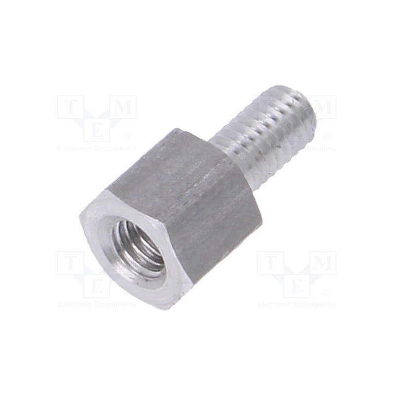 10 pcs x DREMEC - 234X05 - Screwed spacer sleeve, 5mm, Int.thread: M3, Ext.thread: M3