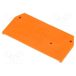 1 pcs x WAGO - 281-329 - End/partition plate, orange, spring clamp, 281, 2.5x29x59mm