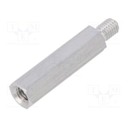 10 pcs x DREMEC - 238X30 - Screwed spacer sleeve, 30mm, Int.thread: M5, Ext.thread: M5