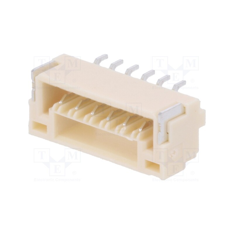 1 pcs x JST - SM06B-GHS-TB (LF)(SN) - Socket, wire-board, male, GH, 1.25mm, PIN: 6, SMT, 50V, 1A, horizontal
