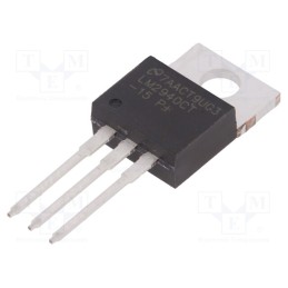 1 pcs x TEXAS INSTRUMENTS - LM2940CT-15/NOPB - IC: voltage regulator, LDO,fixed, 15V, 1A, TO220-3, THT, , Ch: 1