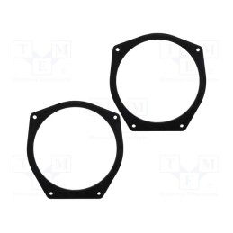 1 set x BASSER - DMHOND01 - Spacer ring, MDF, 165mm, Honda, impregnated, 2pcs.