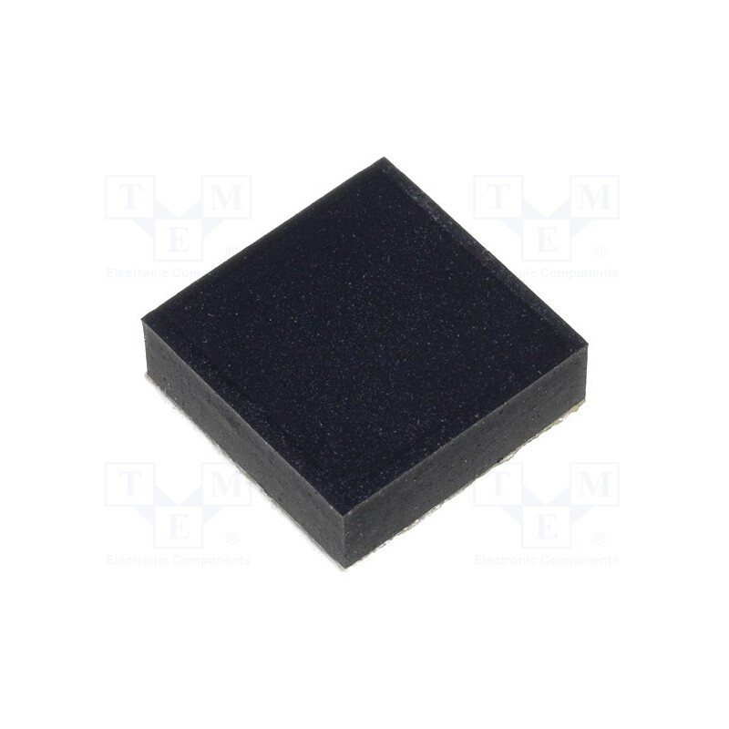 10 pcs x FIX&FASTEN - SF-0808025 - Self-adhesive foot, black, rubber, Y: 8mm, X: 8mm, Z: 2.5mm